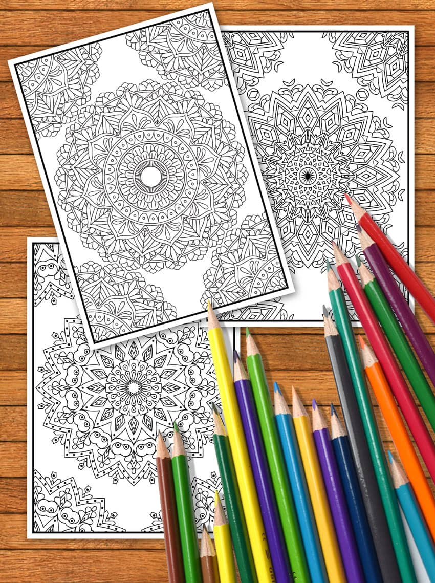 Mandala Coloring Pages for Adults Vol 20.   Instant PDF Download ...