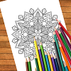 Mindful Mandalas Book 2 Sample 4 Adult Coloring Page