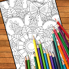 Relaxing Patterns Mandala Book 1 Example 1 Free Adult Coloring Page