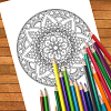 free coloring pages free mandala relaxing coloring pages intricate mandalas amazon