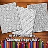 Geometric Mandala A4 Printable Adult Coloring Pages