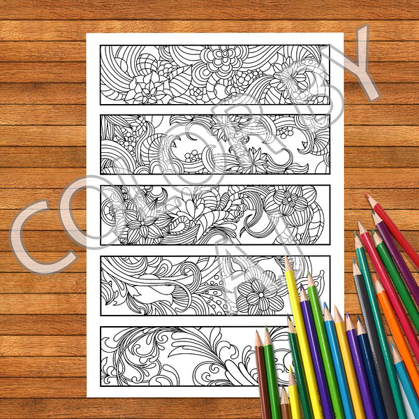 Adult coloring pages adult coloring bookmarks