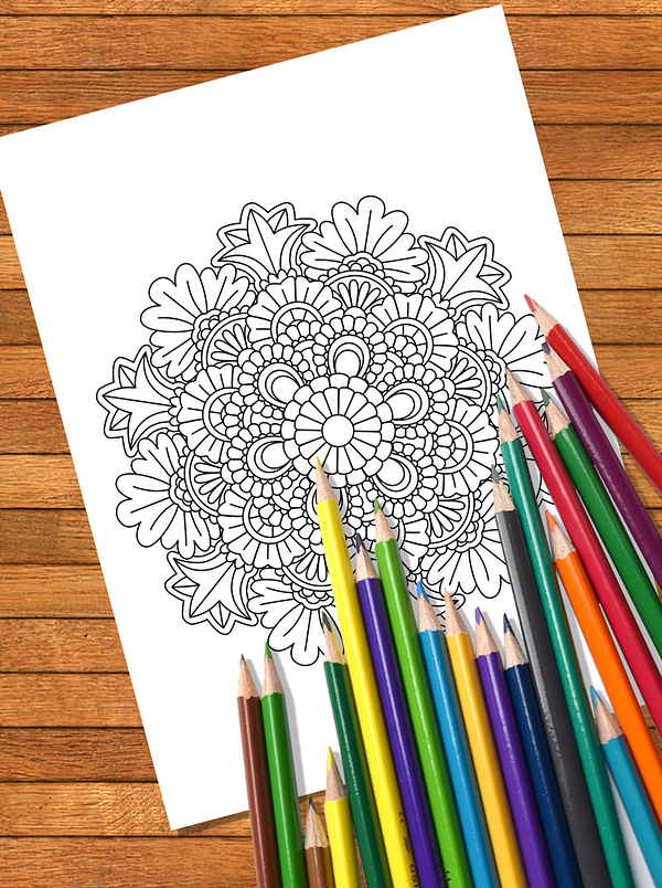 Mandala Coloring Pages for Adults Vol 1. - Instant PDF Download, Coloring Book, Coloring Pages, Adult Coloring Book, Printable, A4 free coloring pages free mandala relaxing coloring pages intricate mandalas amazon